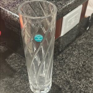 Elegant Clear GlassTiffany and Co bud vase
